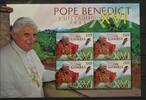 Gambia Gambia 6071 postfrisch als Kleinbogen, Papst Benedikt XVI MiNr. 6071 postfrisch als Kleinbogen, Papst Benedikt XVI -