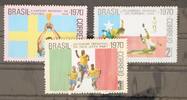 Brasilien Brasilien 1262-1264 postfrisch Fußball WM 1970 MiNr. 1262-1264 postfrisch Fußball WM 1970 -