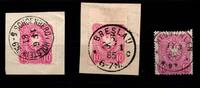 Deutsches Reich Deutsches Reich 41 (3x) gestempelt Stempellot u.a. Schoenberg MiNr. 41 (3x) gestempelt Stempellot u.a. Schoenberg -