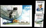 Dominica Dominica 1624-1625 + Block 224 postfrisch Luftfahrt MiNr. 1624-1625 + Block 224 postfrisch Luftfahrt -