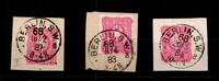 Deutsches Reich Deutsches Reich 41 (3x) gestempelt Stempellot Berlin SW68 MiNr. 41 (3x) gestempelt Stempellot Berlin SW68 -