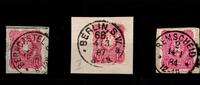 Deutsches Reich Deutsches Reich 41 (3x) gestempelt Stempellot u.a. Berncastel MiNr. 41 (3x) gestempelt Stempellot u.a. Berncastel -