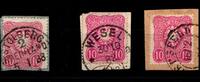Deutsches Reich Deutsches Reich 41 (3x) gestempelt Stempellot u.a. Stolberg MiNr. 41 (3x) gestempelt Stempellot u.a. Stolberg -