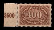 Deutsches Reich Deutsches Reich 222b postfrisch geprüft Infla, Randstück MiNr. 222b postfrisch geprüft Infla, Randstück -