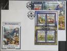 Niger Niger 4727-4730 und Block 650 gestempelt Kleinbogen / als FDC MiNr. 4727-4730 und Block 650 gestempelt Kleinbogen / als FDC -