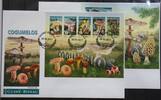 Guinea Bissau Guinea Bissau 9146-9150 und Block 1580 gestempelt Kleinbogen / als FDC MiNr. 9146-9150 und Block 1580 gestempelt Kleinbogen / al -