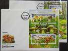 Guinea Bissau Guinea Bissau 8222-8225 und Block 1427 gestempelt Kleinbogen / als FDC MiNr. 8222-8225 und Block 1427 gestempelt Kleinbogen / al -