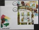 Guinea Bissau Guinea Bissau 5651-5654 und Block 970 gestempelt Kleinbogen / als FDC MiNr. 5651-5654 und Block 970 gestempelt Kleinbogen / als -