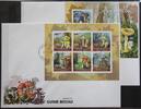 Guinea Bissau Guinea Bissau 5159-5164 und Block 885 gestempelt Kleinbogen / als FDC MiNr. 5159-5164 und Block 885 gestempelt Kleinbogen / als -
