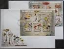 Guinea Bissau Guinea Bissau 4297-4301 und Block 703 gestempelt Kleinbogen / als FDC MiNr. 4297-4301 und Block 703 gestempelt Kleinbogen / als -