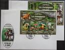 Guinea Guinea 12411-12414 und Block 2778 gestempelt Kleinbogen / als FDC MiNr. 12411-12414 und Block 2778 gestempelt Kleinbogen / als F -
