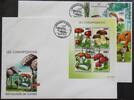 Guinea Guinea 11283-11286 und Block 2553 gestempelt Kleinbogen / als FDC MiNr. 11283-11286 und Block 2553 gestempelt Kleinbogen / als F -