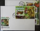 Guinea Guinea 11038-11041 und Block 2504 gestempelt Kleinbogen / als FDC MiNr. 11038-11041 und Block 2504 gestempelt Kleinbogen / als F -