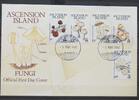Ascension Ascension 332-336 gestempelt als FDC / Pilze MiNr. 332-336 gestempelt als FDC / Pilze -