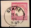 Deutsches Reich Deutsches Reich 19 gestempelt Vollstempel Stade MiNr. 19 gestempelt Vollstempel Stade -