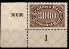 Deutsches Reich Deutsches Reich 254 postfrisch Eckrand unten links MiNr. 254 postfrisch Eckrand unten links -