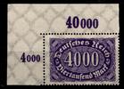 Deutsches Reich Deutsches Reich 255 POR postfrisch Eckrand oben links MiNr. 255 POR postfrisch Eckrand oben links -