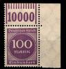 Deutsches Reich Deutsches Reich 268b postfrisch Eckrand oben rechts MiNr. 268b postfrisch Eckrand oben rechts -