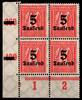 Deutsches Reich Deutsches Reich 277 postfrisch Eckrand 4er Block unten links MiNr. 277 postfrisch Eckrand 4er Block unten links -