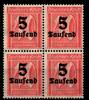 Deutsches Reich Deutsches Reich 277 postfrisch 4er Block MiNr. 277 postfrisch 4er Block -