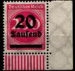 Deutsches Reich Deutsches Reich 282 postfrisch Eckrand unten rechts MiNr. 282 postfrisch Eckrand unten rechts -