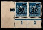 Deutsches Reich Deutsches Reich 284POR postfrisch Eckrand unten links MiNr. 284POR postfrisch Eckrand unten links -