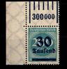 Deutsches Reich Deutsches Reich 285WOR 1/5/1 postfrisch Eckrand oben links MiNr. 285WOR 1/5/1 postfrisch Eckrand oben links -