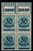 Deutsches Reich Deutsches Reich 285WOR 2/9/2, 1/11/1 postfrisch Oberrand 4er Block MiNr. 285WOR 2/9/2, 1/11/1 postfrisch Oberrand 4er Block -