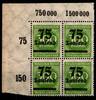 Deutsches Reich Deutsches Reich 286POR postfrisch 4er Block Eckrand oben links MiNr. 286POR postfrisch 4er Block Eckrand oben links -