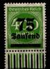 Deutsches Reich Deutsches Reich 287 postfrisch Unterrand MiNr. 287 postfrisch Unterrand -