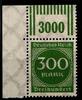 Deutsches Reich Deutsches Reich 270WOR 2/9/2 postfrisch vom Eckrand MiNr. 270WOR 2/9/2 postfrisch vom Eckrand -
