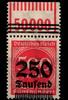 Deutsches Reich Deutsches Reich 296W OR postfrisch OPD Hb München 1/11/1 MiNr. 296W OR postfrisch OPD Hb München 1/11/1 -