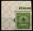 Deutsches Reich Deutsches Reich 316P OR postfrisch Platte A vom Eckrand MiNr. 316P OR postfrisch Platte A vom Eckrand -