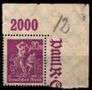 Deutsches Reich Deutsches Reich 241P OR postfrisch vom Eckrand MiNr. 241P OR postfrisch vom Eckrand -