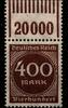 Deutsches Reich Deutsches Reich 271W OR postfrisch 1/11/1 MiNr. 271W OR postfrisch 1/11/1 -