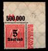 Deutsches Reich Deutsches Reich 277P OR postfrisch vom Eckrand oben rechts MiNr. 277P OR postfrisch vom Eckrand oben rechts -