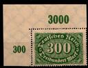 Deutsches Reich Deutsches Reich 249P OR postfrisch vom Eckrand oben links MiNr. 249P OR postfrisch vom Eckrand oben links -