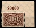 Deutsches Reich Deutsches Reich 250P OR postfrisch vom Eckrand oben rechts MiNr. 250P OR postfrisch vom Eckrand oben rechts -