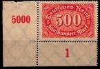 Deutsches Reich Deutsches Reich 251 postfrisch vom Eckrand unten links MiNr. 251 postfrisch vom Eckrand unten links -