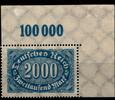 Deutsches Reich Deutsches Reich 253aP OR postfrisch vom Eckrand oben rechts MiNr. 253aP OR postfrisch vom Eckrand oben rechts -