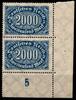 Deutsches Reich Deutsches Reich 253a postfrisch vom Eckrand, f 50 feiner Bruch über Deut. MiNr. 253a postfrisch vom Eckrand, f 50 feiner Bruch ü -