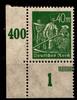 Deutsches Reich Deutsches Reich 244a postfrisch vom Eckrand unten links, Typenprüfung MiNr. 244a postfrisch vom Eckrand unten links, Typenprüfun -