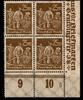 Deutsches Reich Deutsches Reich 242 postfrisch 4er Block vom Eckrand unten rechts MiNr. 242 postfrisch 4er Block vom Eckrand unten rechts -