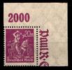 Deutsches Reich Deutsches Reich 241P OR postfrisch Eckrand rechts MiNr. 241P OR postfrisch Eckrand rechts -