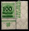 Deutsches Reich Deutsches Reich 290 postfrisch vom Eckrand MiNr. 290 postfrisch vom Eckrand -