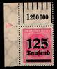 Deutsches Reich Deutsches Reich 291W OR postfrisch 1/5/1 vom Eckrand MiNr. 291W OR postfrisch 1/5/1 vom Eckrand -