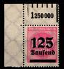 Deutsches Reich Deutsches Reich 291W OR postfrisch 1/5/1 vom Eckrand MiNr. 291W OR postfrisch 1/5/1 vom Eckrand -