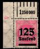 Deutsches Reich Deutsches Reich 291W OR postfrisch 1/5/1 vom Eckrand MiNr. 291W OR postfrisch 1/5/1 vom Eckrand -