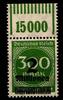 Deutsches Reich Deutsches Reich 310 OPD D a W OR postfrisch 1/11/1 MiNr. 310 OPD D a W OR postfrisch 1/11/1 -