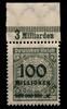 Deutsches Reich Deutsches Reich 322AP OR postfrisch Platte B MiNr. 322AP OR postfrisch Platte B -
